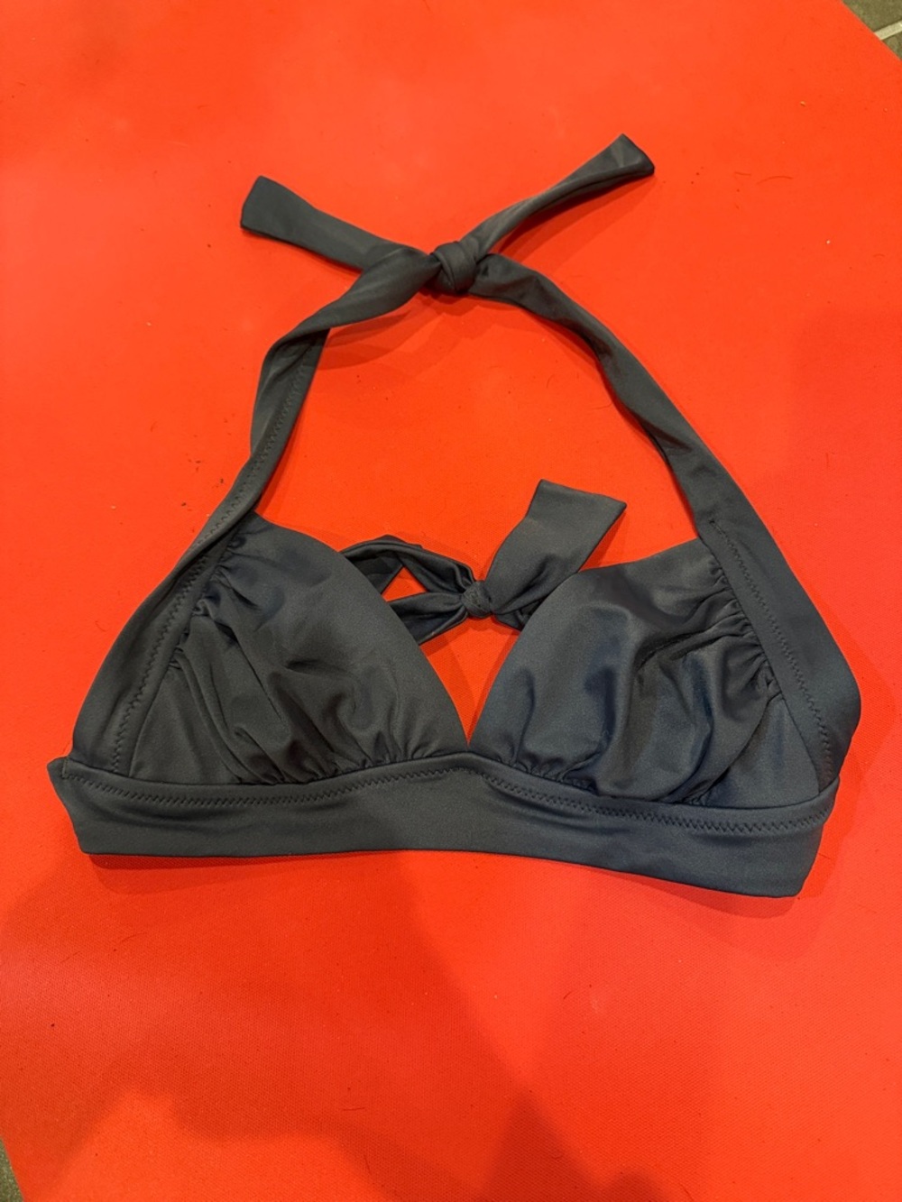 JCREW Grey Triangle Bikini Top